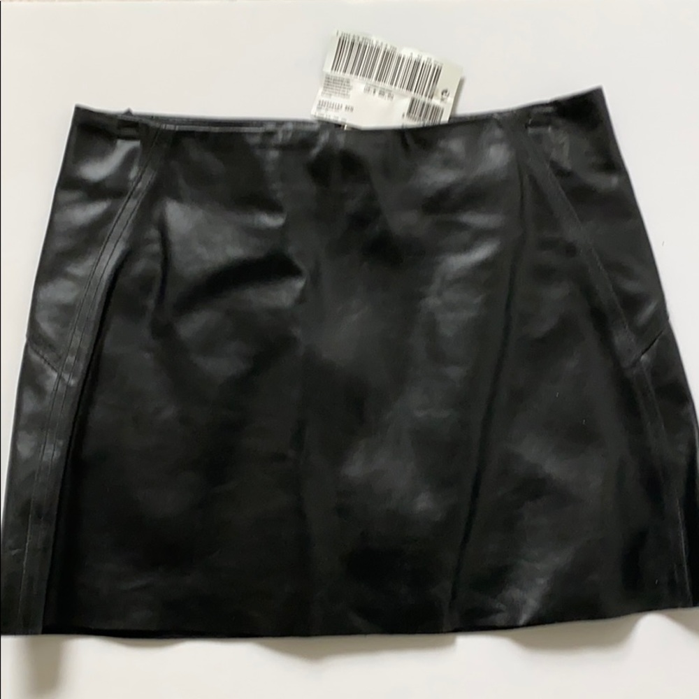 NWT Leather mini skirt